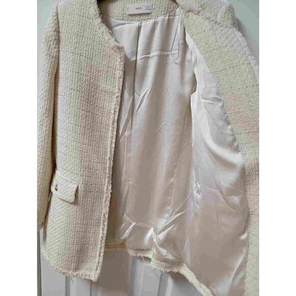 MNG Tweed Long Line Glitter Jacket S - Picture 8 of 12